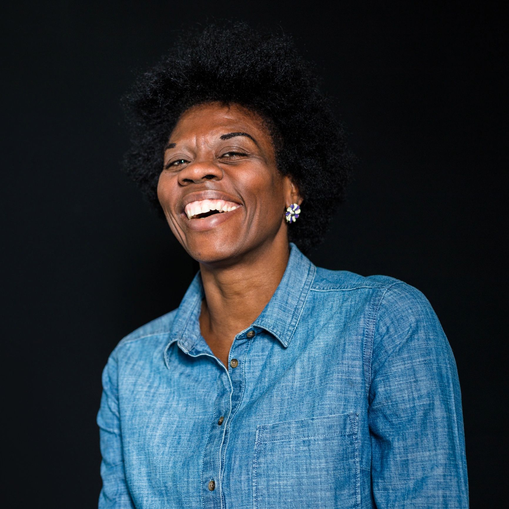 Portrait headshot of a smiling person